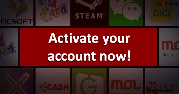 Activate your On9gamer account to get more promotions now!